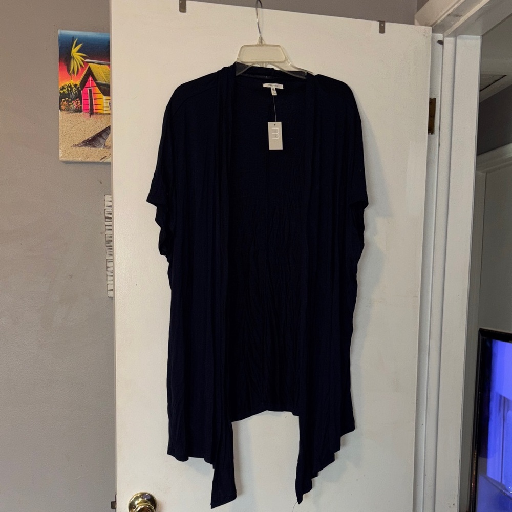 Maurices Midnight Blue Draped Cardigan